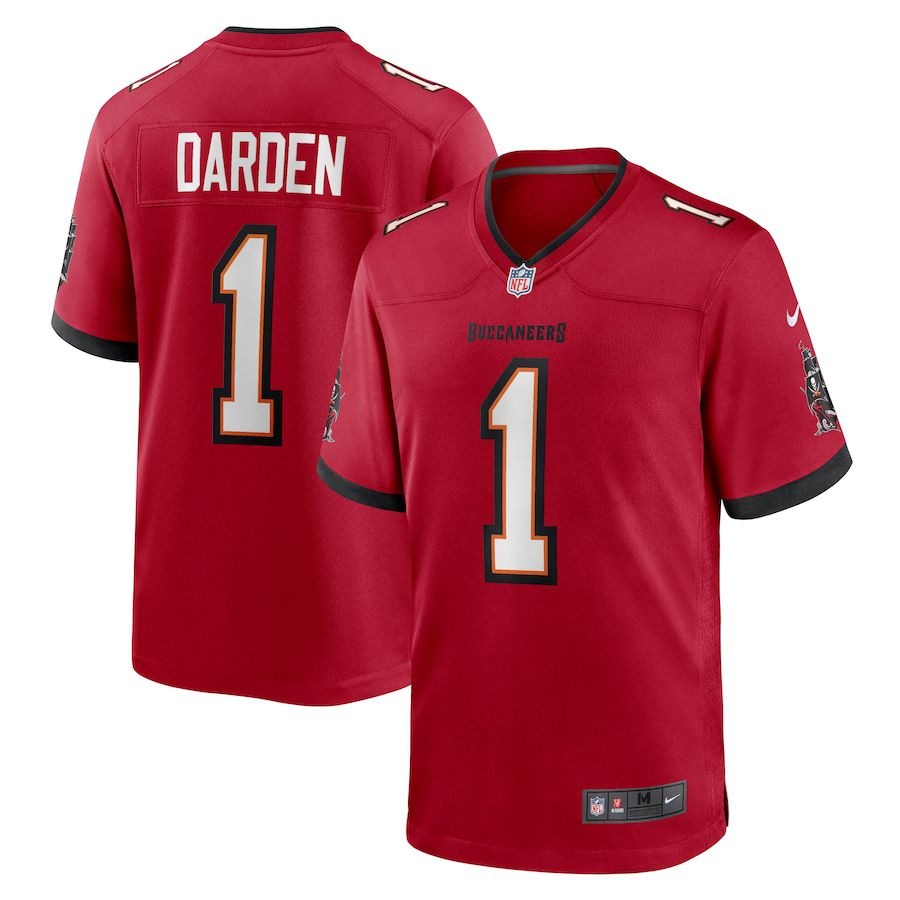 Men Tampa Bay Buccaneers #1 Jaelon Darden Nike Red Game NFL Jersey